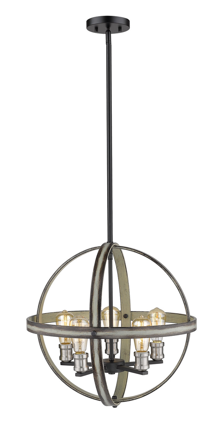 Z-Lite Kirkland 472B20-ABB Pendant Light - Ashen Barnboard