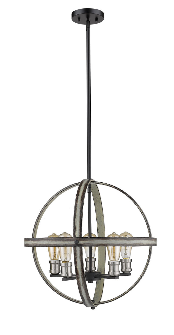 Z-Lite Kirkland 472B20-ABB Pendant Light - Ashen Barnboard