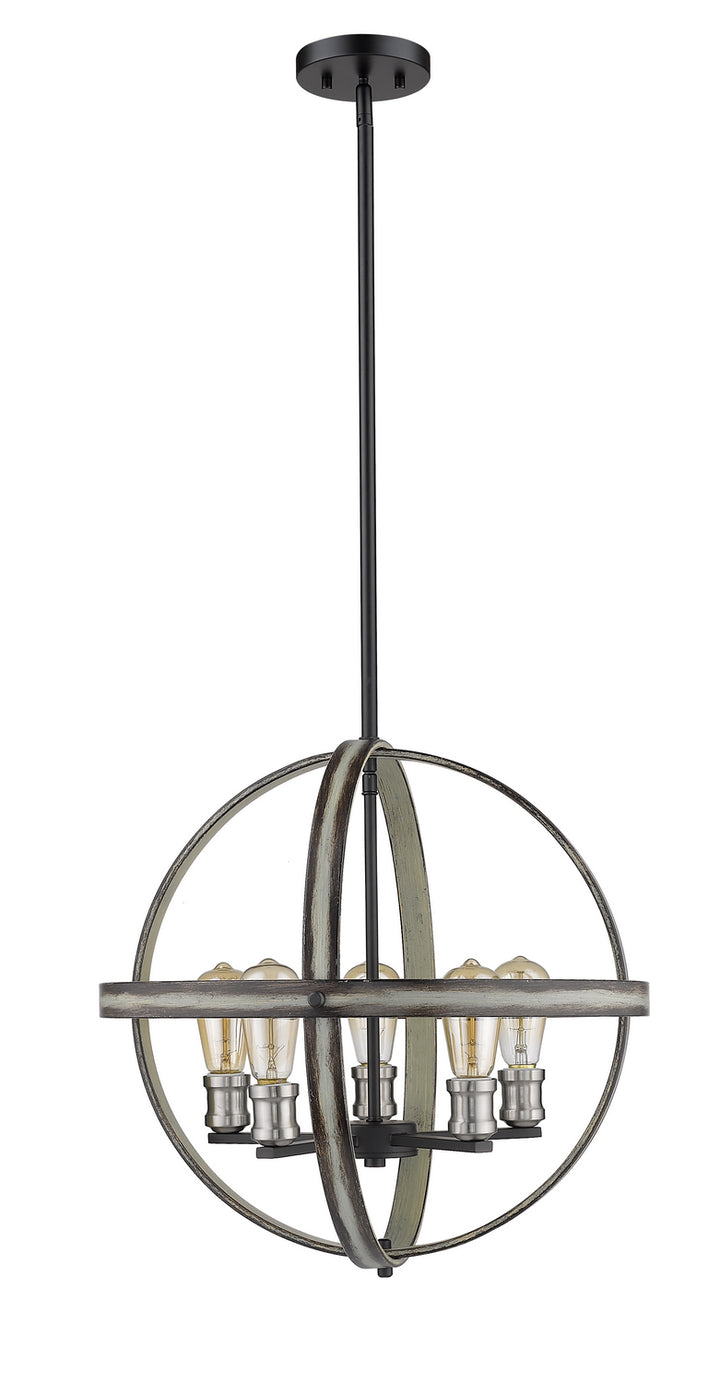 Z-Lite Kirkland 472B20-ABB Pendant Light - Ashen Barnboard