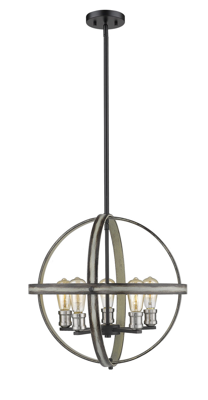 Z-Lite Kirkland 472B20-ABB Pendant Light - Ashen Barnboard