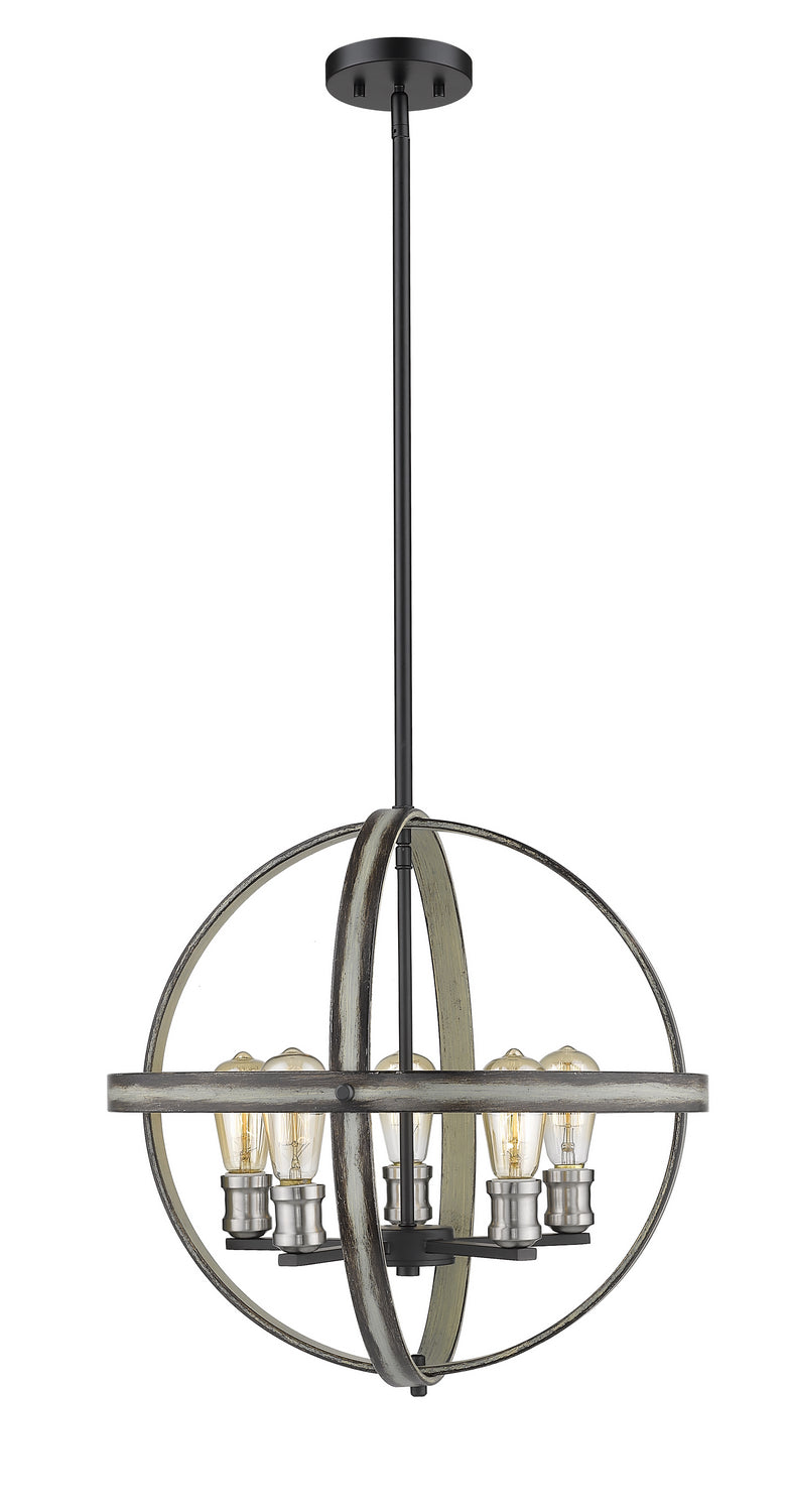 Z-Lite Kirkland 472B20-ABB Pendant Light - Ashen Barnboard