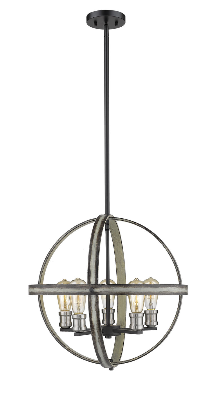 Z-Lite Kirkland 472B20-ABB Pendant Light - Ashen Barnboard