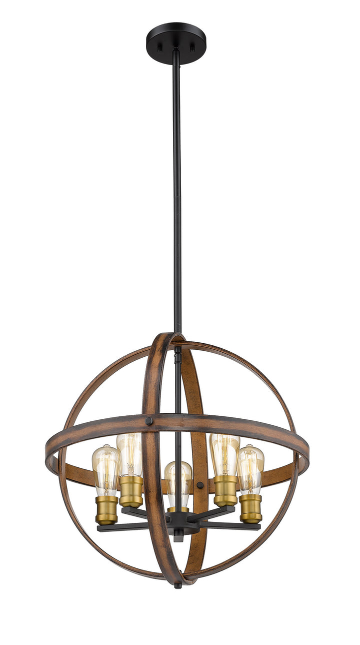 Z-Lite Kirkland 472B20-RM Pendant Light - Rustic Mahogany