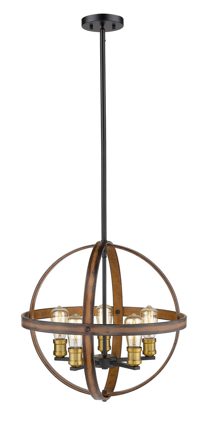 Z-Lite Kirkland 472B20-RM Pendant Light - Rustic Mahogany