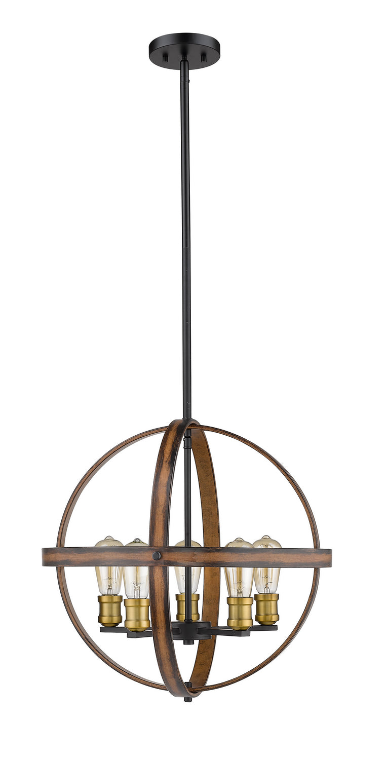 Z-Lite Kirkland 472B20-RM Pendant Light - Rustic Mahogany