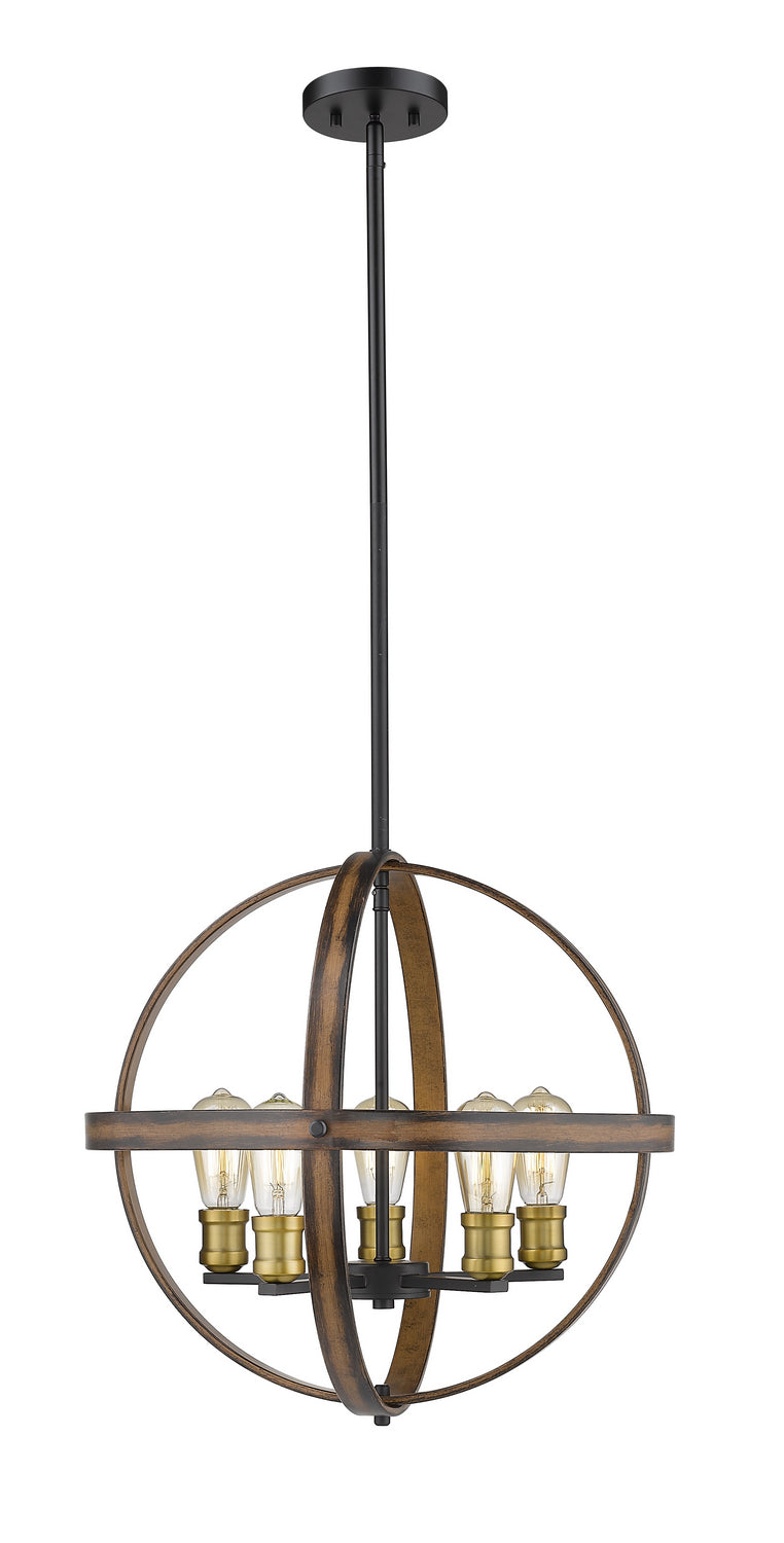 Z-Lite Kirkland 472B20-RM Pendant Light - Rustic Mahogany