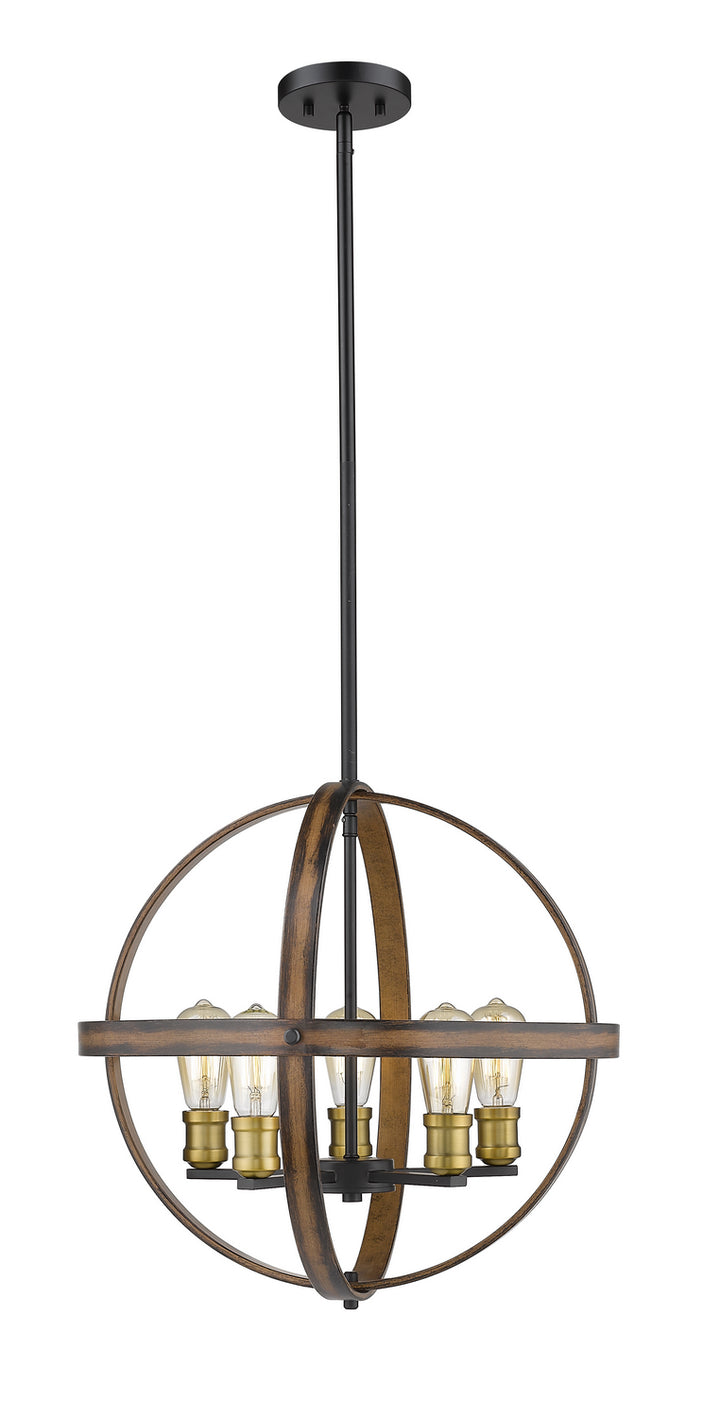 Z-Lite Kirkland 472B20-RM Pendant Light - Rustic Mahogany