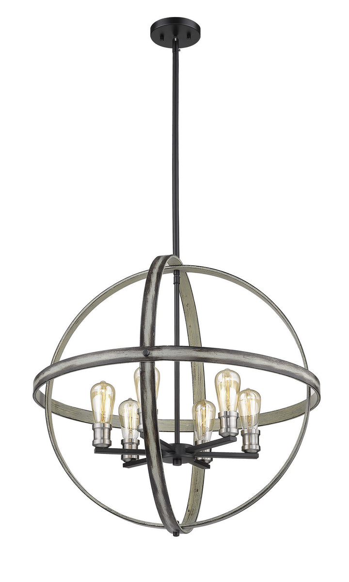 Z-Lite Kirkland 472B26-ABB Pendant Light - Ashen Barnboard
