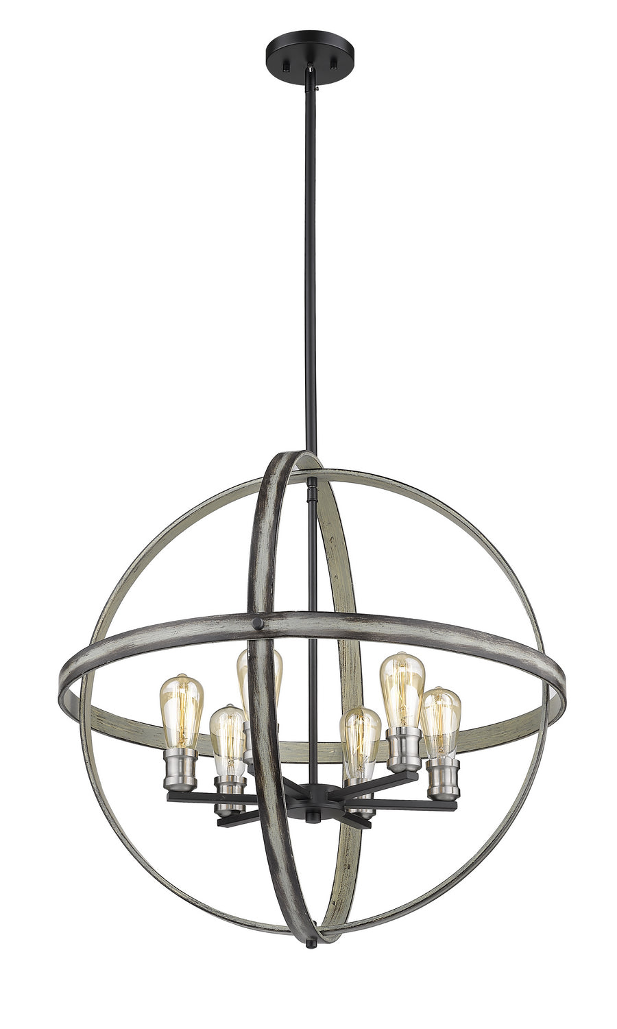 Z-Lite Kirkland 472B26-ABB Pendant Light - Ashen Barnboard