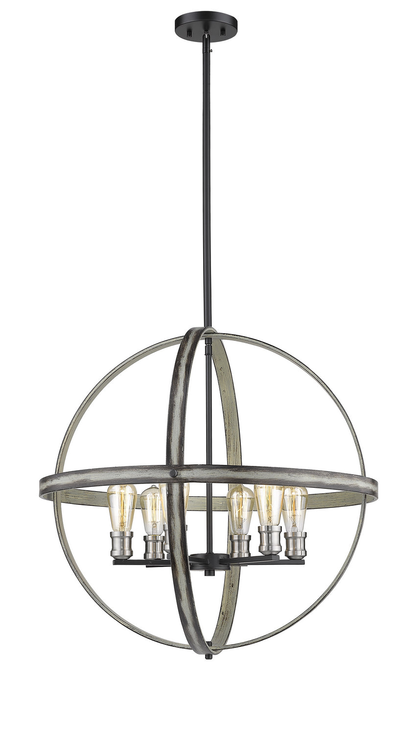 Z-Lite Kirkland 472B26-ABB Pendant Light - Ashen Barnboard