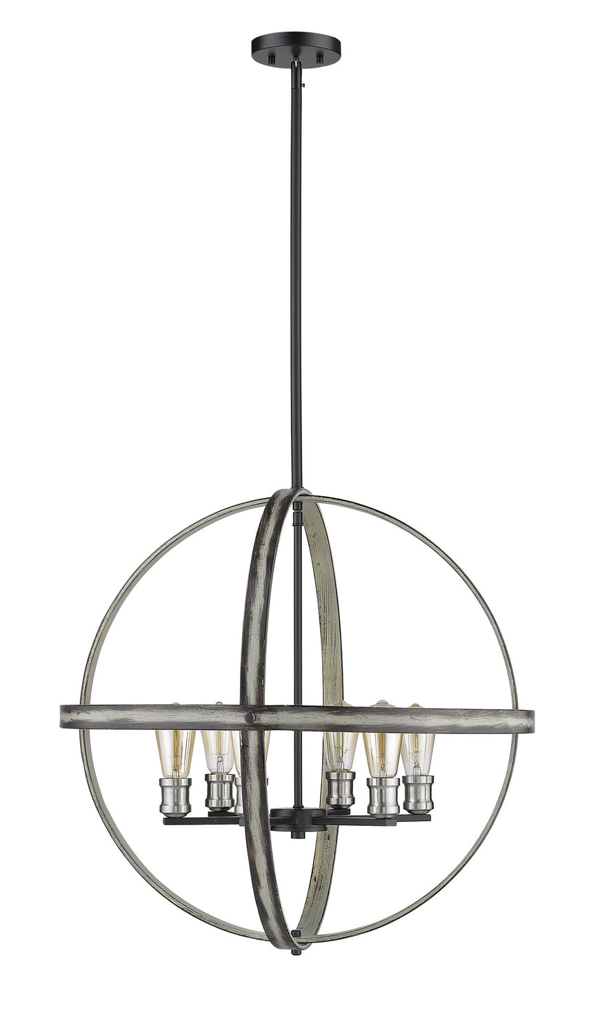 Z-Lite Kirkland 472B26-ABB Pendant Light - Ashen Barnboard