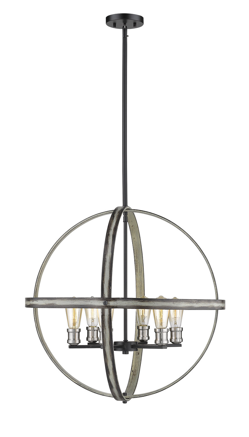 Z-Lite Kirkland 472B26-ABB Pendant Light - Ashen Barnboard
