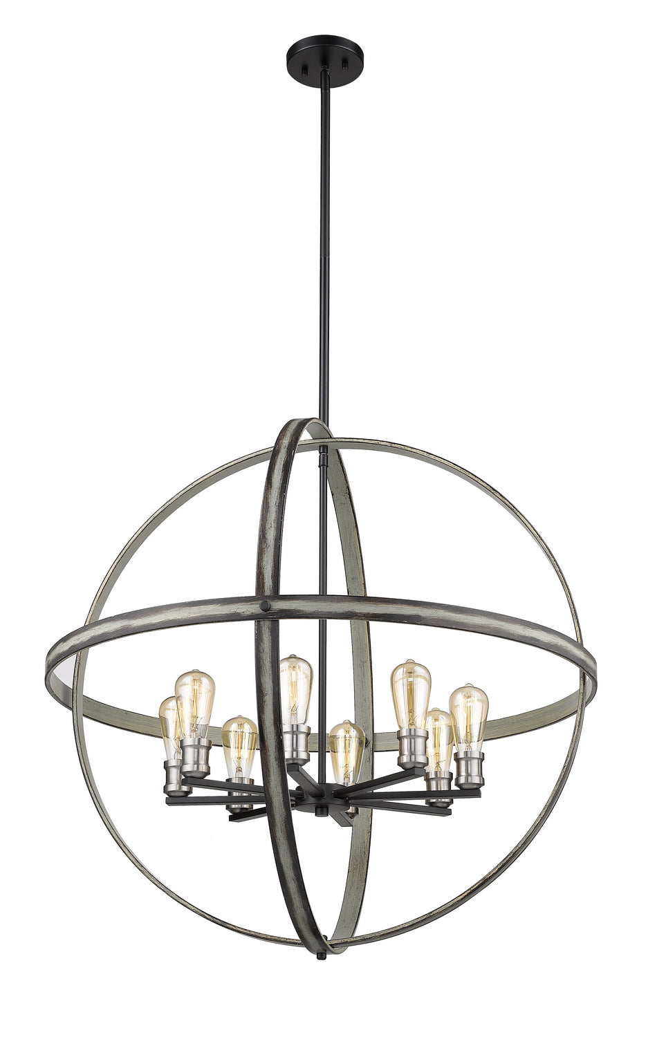 Z-Lite Kirkland 472B32-ABB Pendant Light - Ashen Barnboard