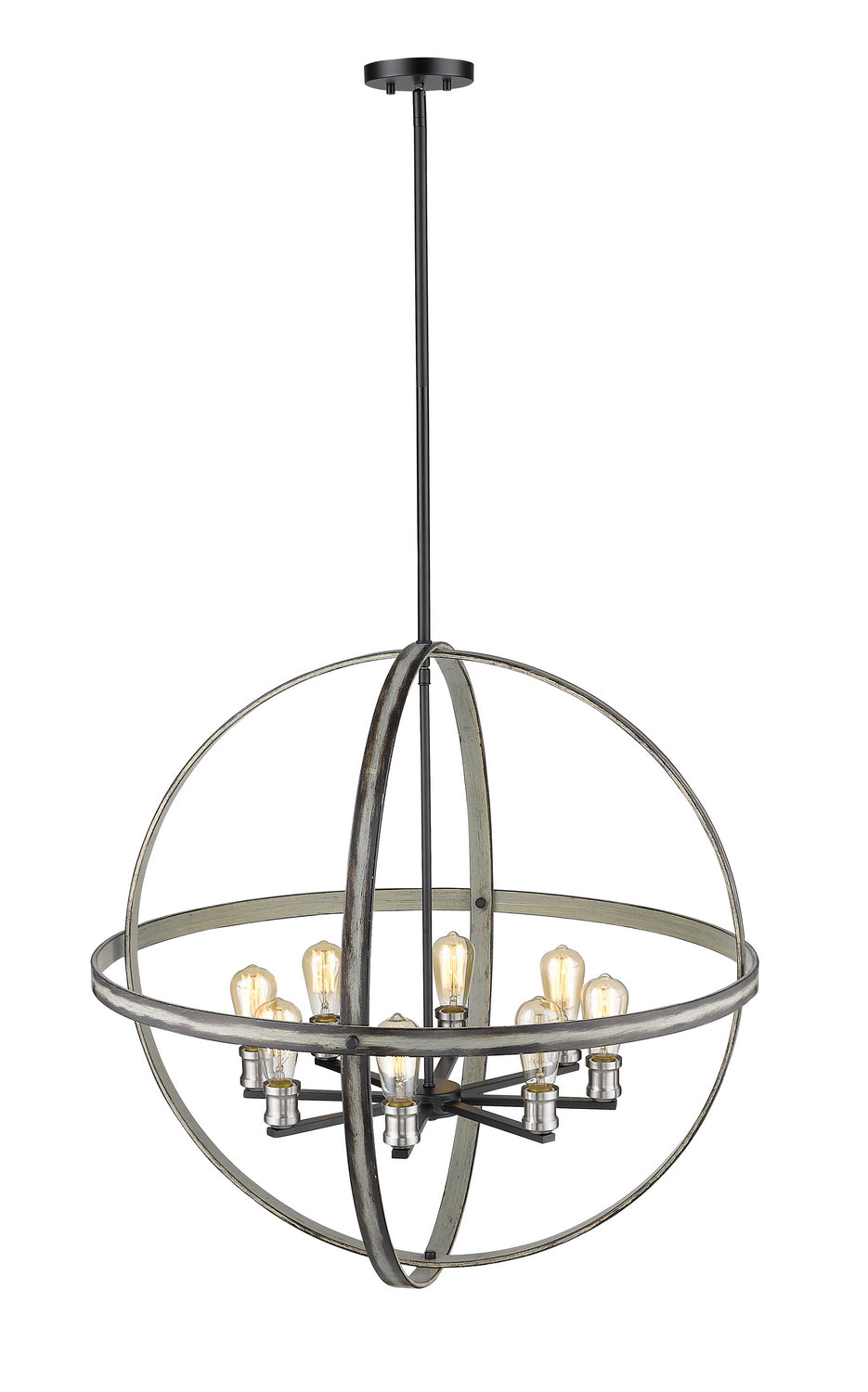 Z-Lite Kirkland 472B32-ABB Pendant Light - Ashen Barnboard