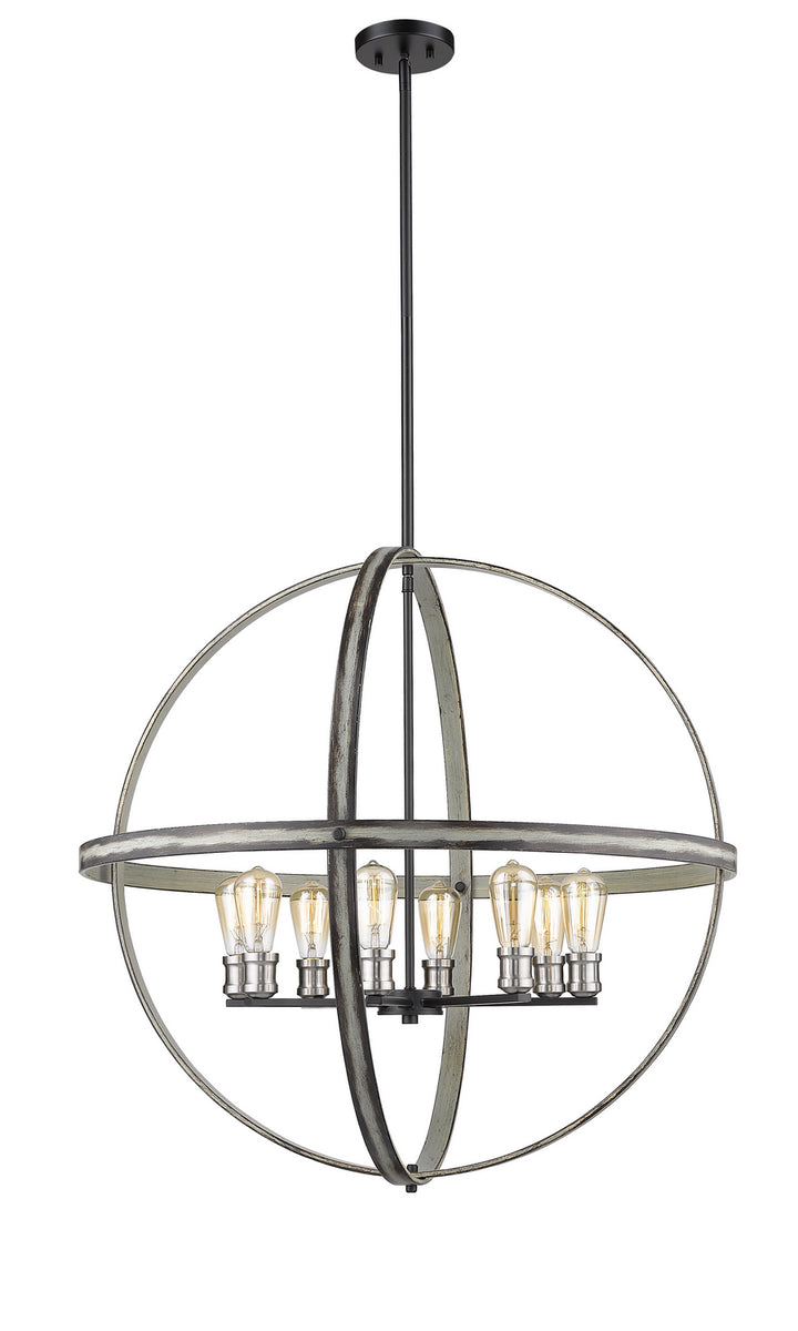 Z-Lite Kirkland 472B32-ABB Pendant Light - Ashen Barnboard