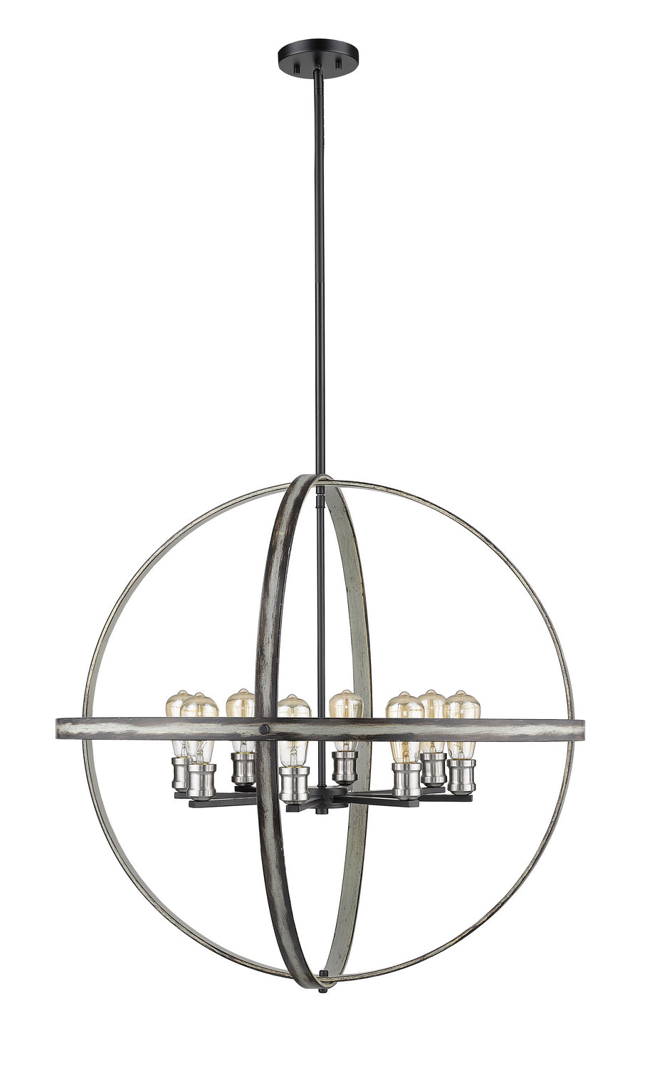 Z-Lite Kirkland 472B32-ABB Pendant Light - Ashen Barnboard