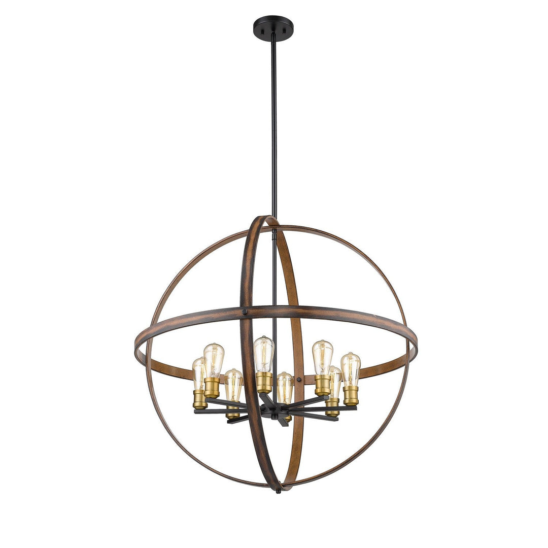 Z-Lite Kirkland 472B32-RM Pendant Light - Rustic Mahogany