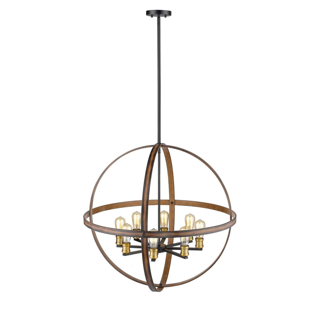 Z-Lite Kirkland 472B32-RM Pendant Light - Rustic Mahogany