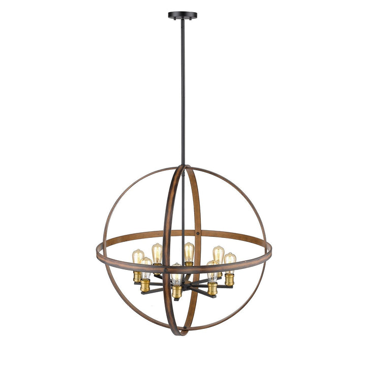 Z-Lite Kirkland 472B32-RM Pendant Light - Rustic Mahogany