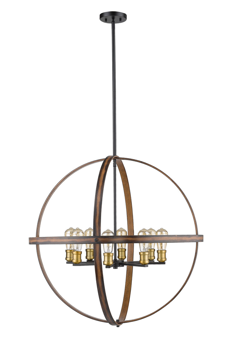 Z-Lite Kirkland 472B32-RM Pendant Light - Rustic Mahogany