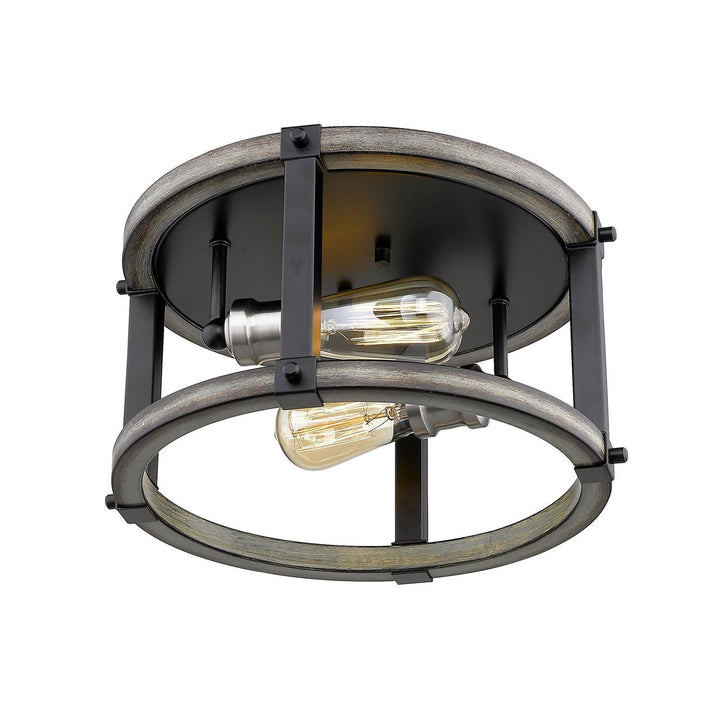 Z-Lite Kirkland 472F2R-ABB Ceiling Light - Ashen Barnboard