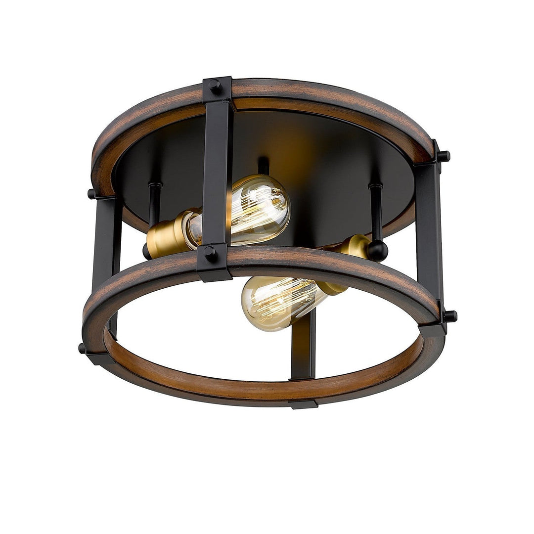 Z-Lite Kirkland 472F2R-RM Ceiling Light - Rustic Mahogany