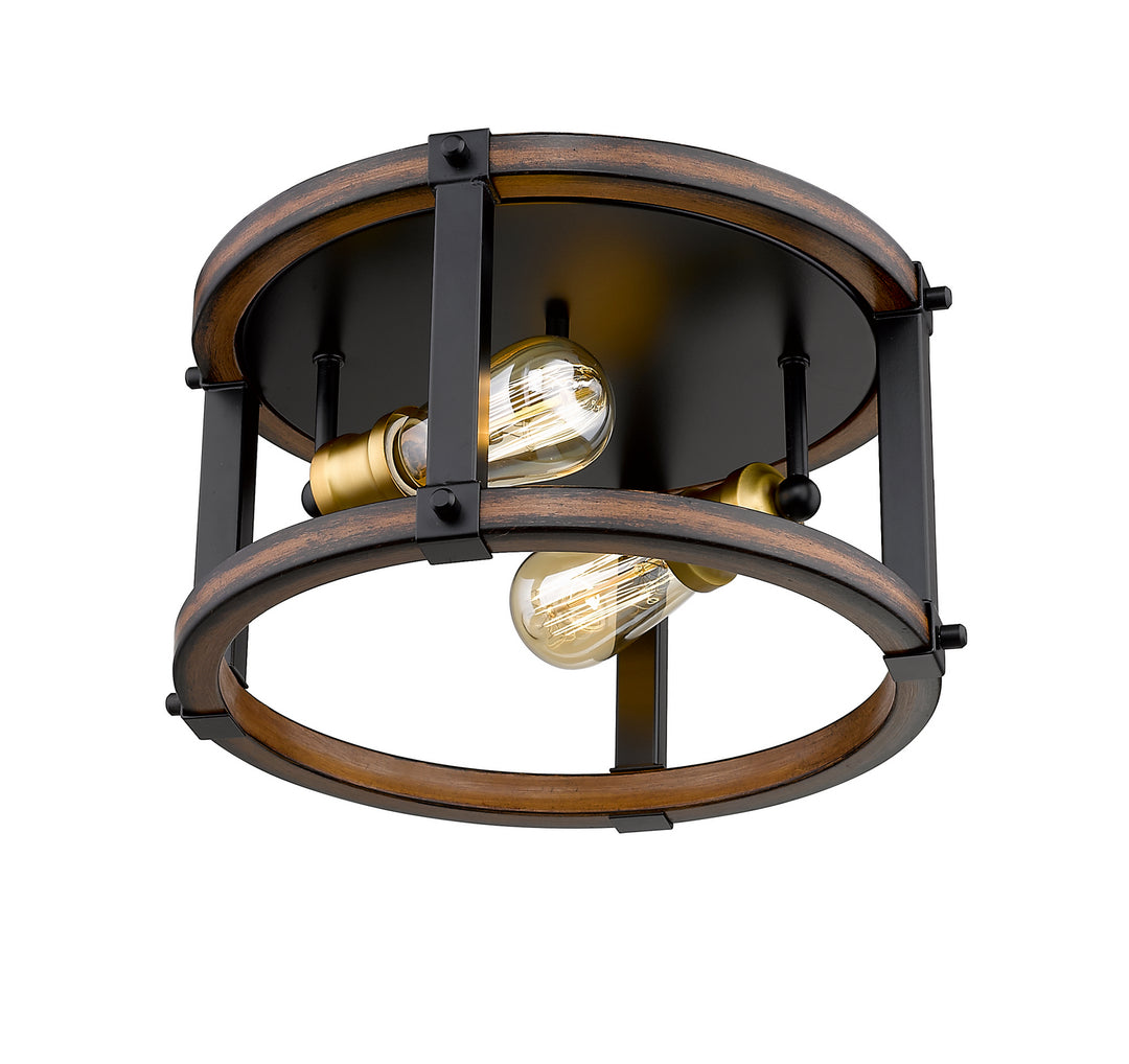 Z-Lite Kirkland 472F2R-RM Ceiling Light - Rustic Mahogany
