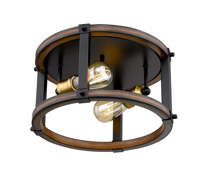Z-Lite Kirkland 472F2R-RM Ceiling Light - Rustic Mahogany