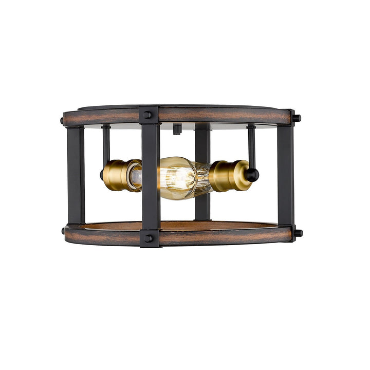 Z-Lite Kirkland 472F2R-RM Ceiling Light - Rustic Mahogany