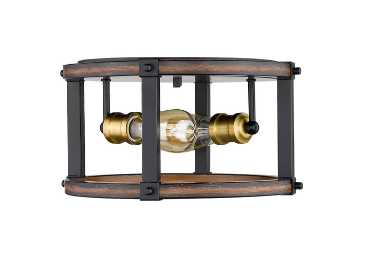 Z-Lite Kirkland 472F2R-RM Ceiling Light - Rustic Mahogany