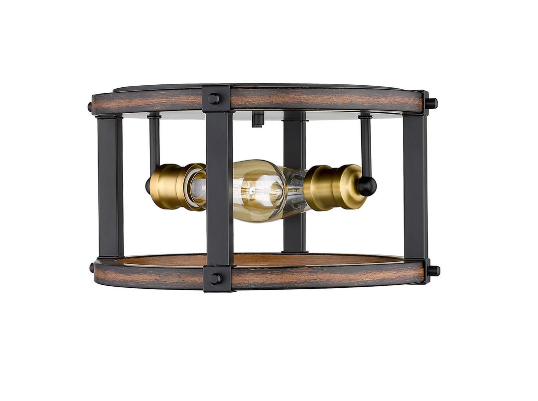 Z-Lite Kirkland 472F2R-RM Ceiling Light - Rustic Mahogany