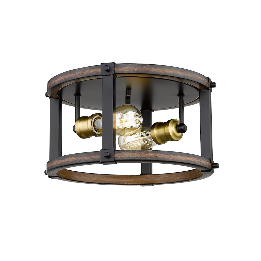 Z-Lite Kirkland 472F2R-RM Ceiling Light - Rustic Mahogany