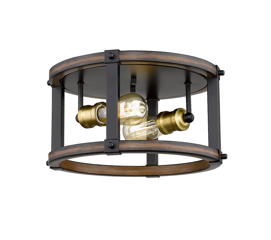 Z-Lite Kirkland 472F2R-RM Ceiling Light - Rustic Mahogany