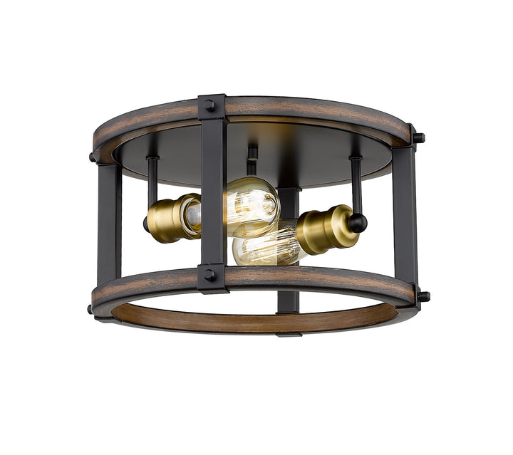 Z-Lite Kirkland 472F2R-RM Ceiling Light - Rustic Mahogany