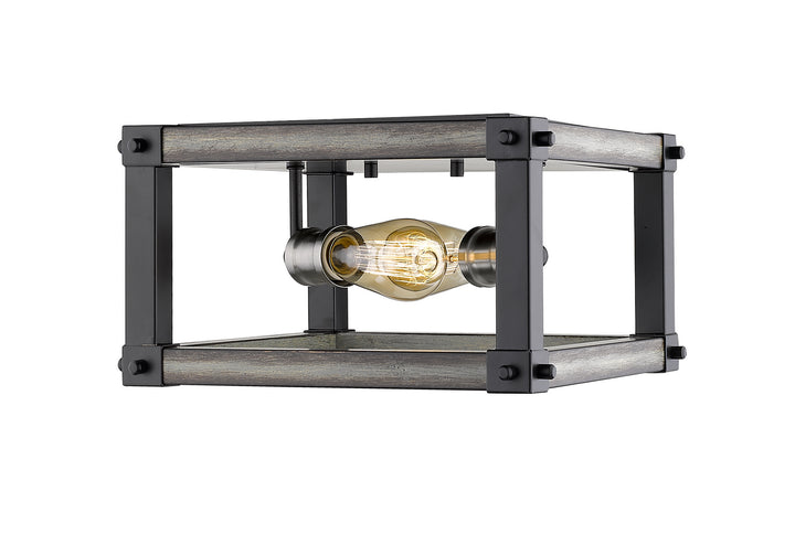 Z-Lite Kirkland 472F2S-ABB Ceiling Light - Ashen Barnboard
