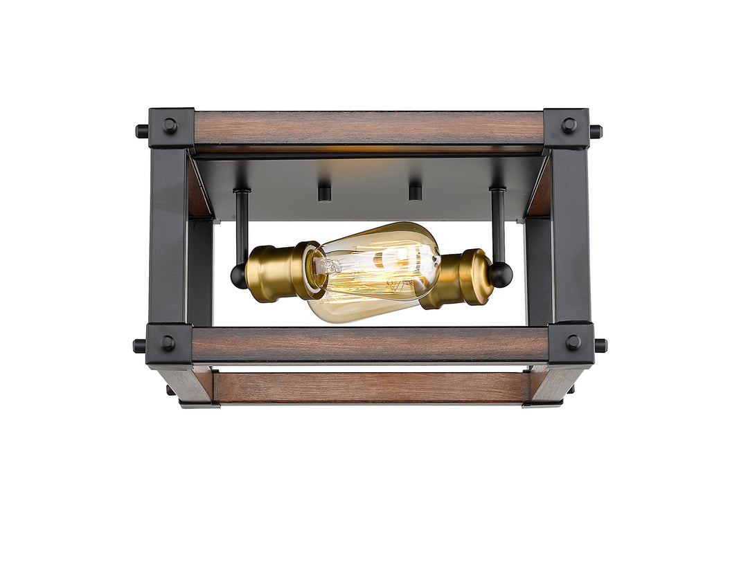 Z-Lite Kirkland 472F2S-RM Ceiling Light - Rustic Mahogany