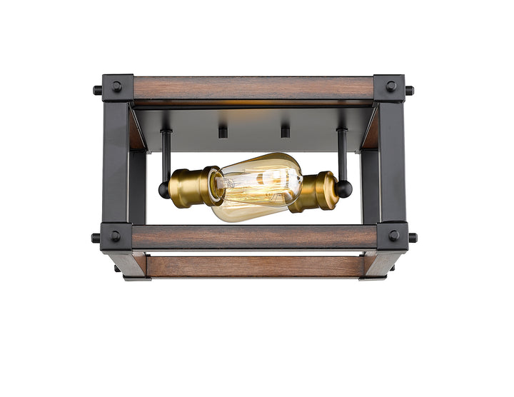 Z-Lite Kirkland 472F2S-RM Ceiling Light - Rustic Mahogany