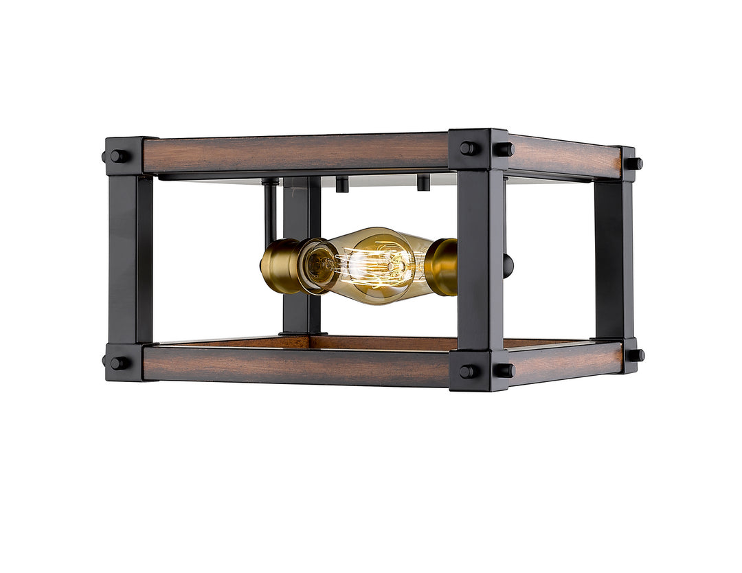 Z-Lite Kirkland 472F2S-RM Ceiling Light - Rustic Mahogany