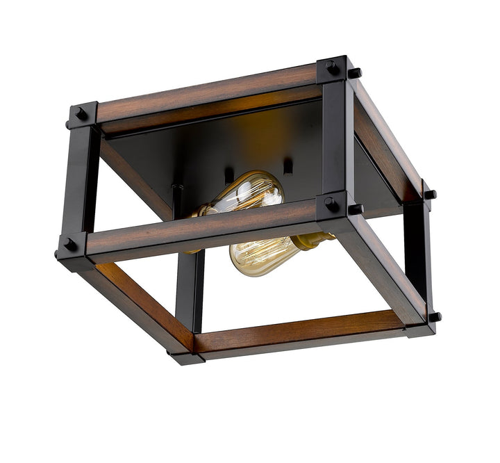 Z-Lite Kirkland 472F2S-RM Ceiling Light - Rustic Mahogany