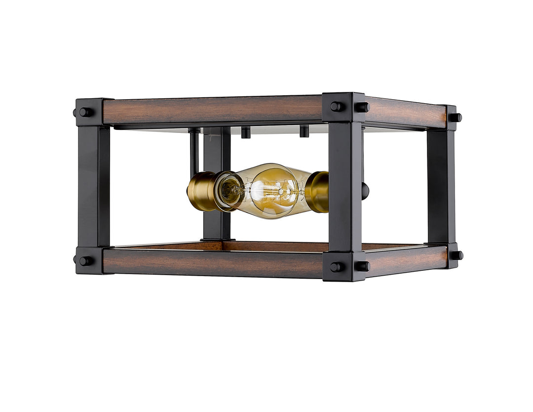 Z-Lite Kirkland 472F2S-RM Ceiling Light - Rustic Mahogany