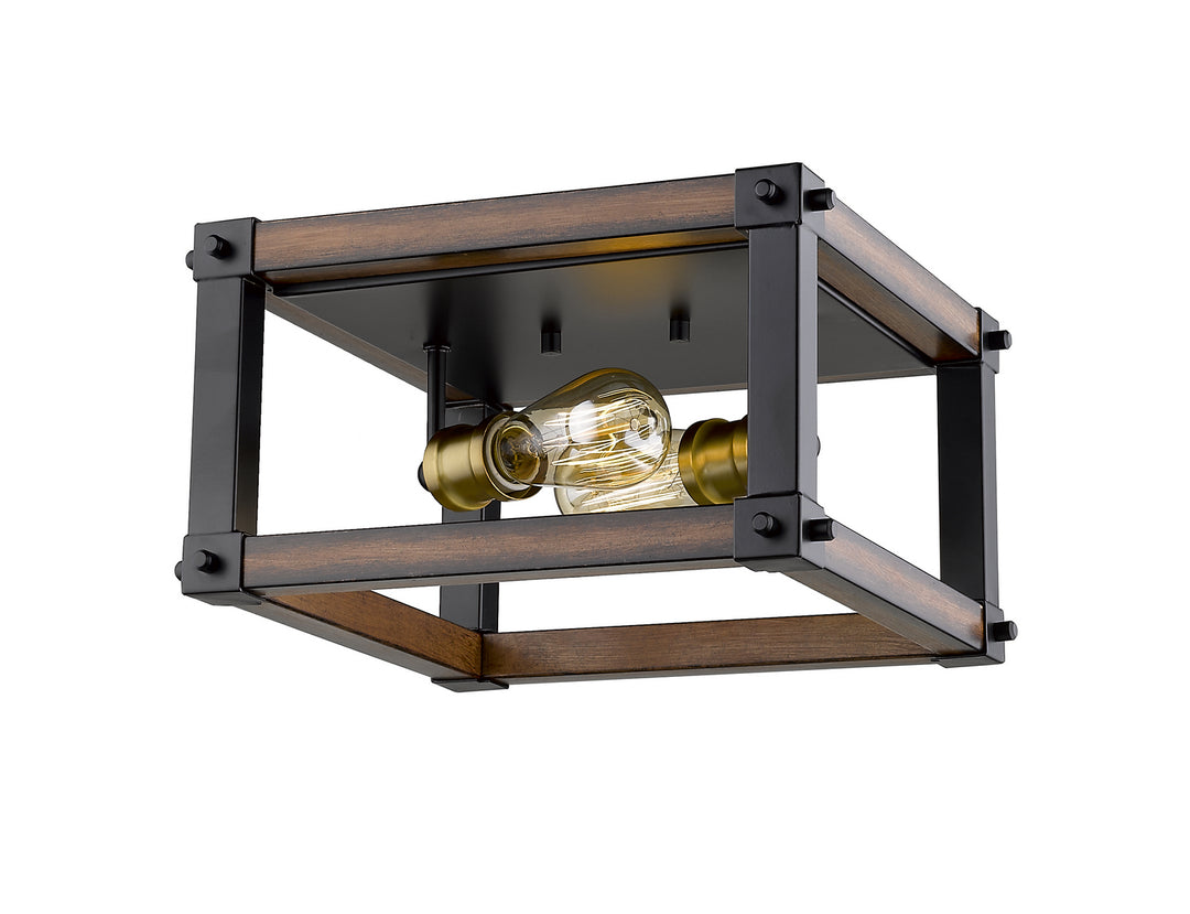 Z-Lite Kirkland 472F2S-RM Ceiling Light - Rustic Mahogany