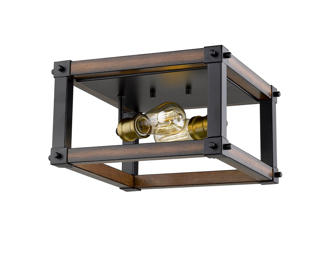 Z-Lite Kirkland 472F2S-RM Ceiling Light - Rustic Mahogany