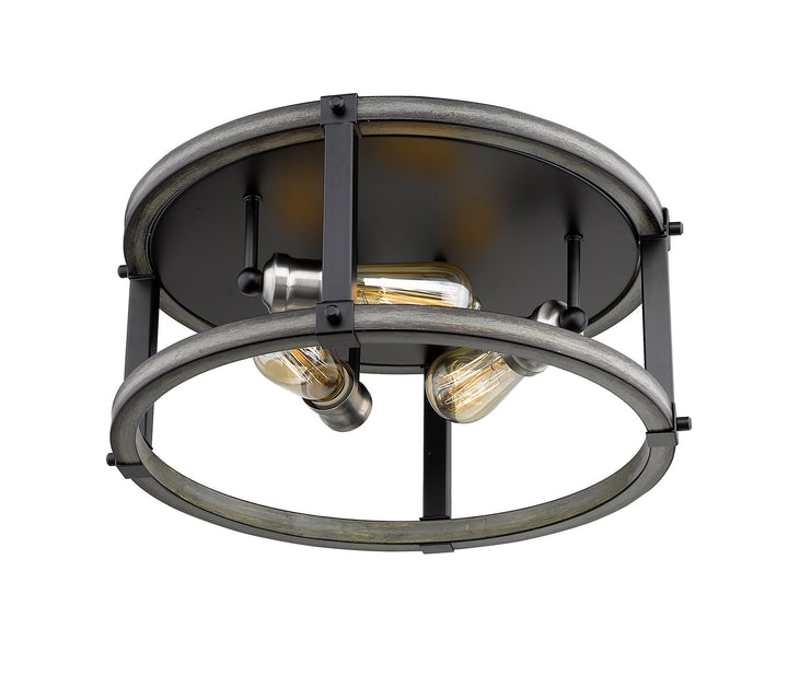 Z-Lite Kirkland 472F3R-ABB Ceiling Light - Ashen Barnboard