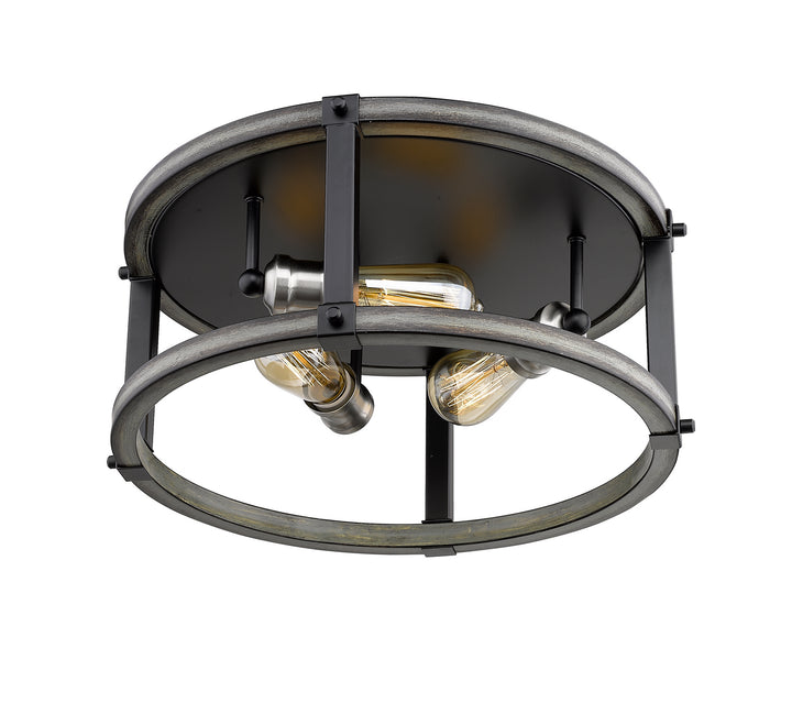 Z-Lite Kirkland 472F3R-ABB Ceiling Light - Ashen Barnboard