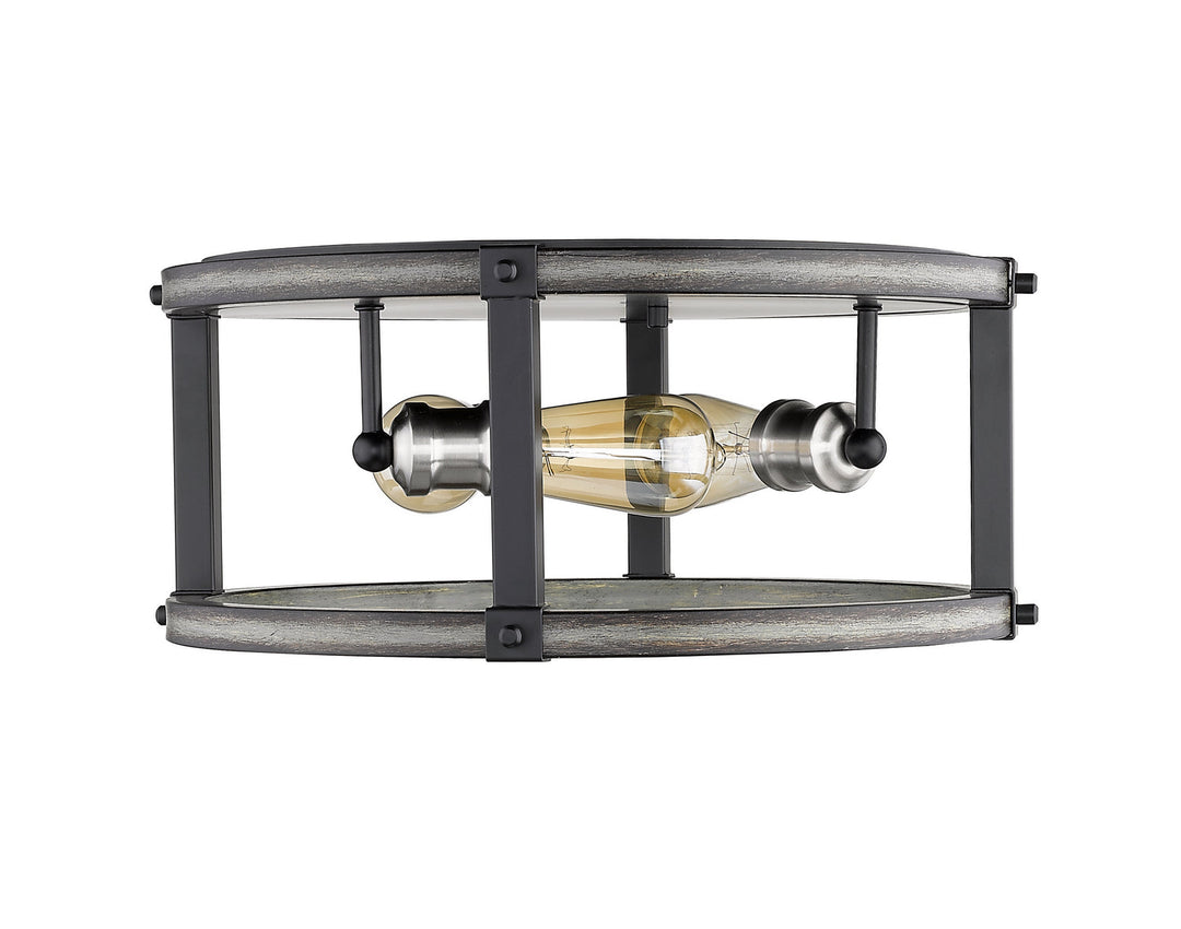 Z-Lite Kirkland 472F3R-ABB Ceiling Light - Ashen Barnboard