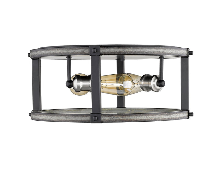 Z-Lite Kirkland 472F3R-ABB Ceiling Light - Ashen Barnboard