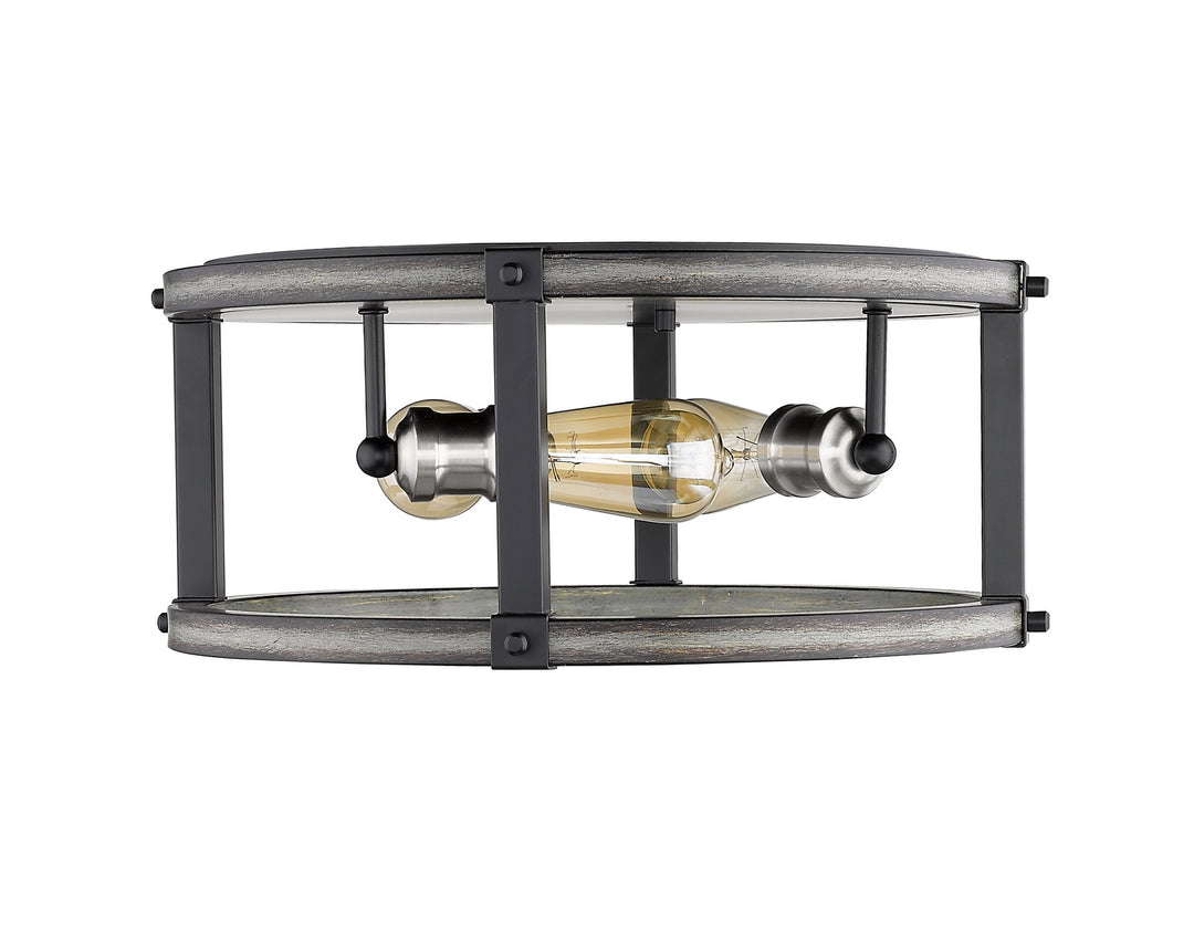 Z-Lite Kirkland 472F3R-ABB Ceiling Light - Ashen Barnboard