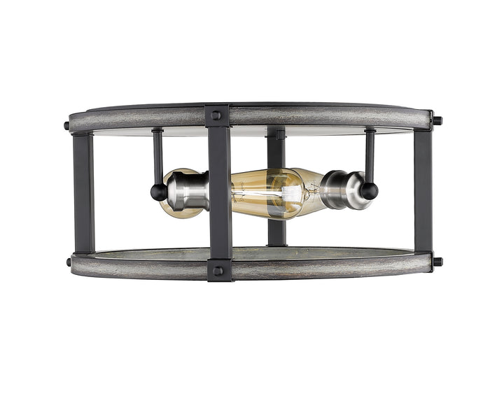 Z-Lite Kirkland 472F3R-ABB Ceiling Light - Ashen Barnboard
