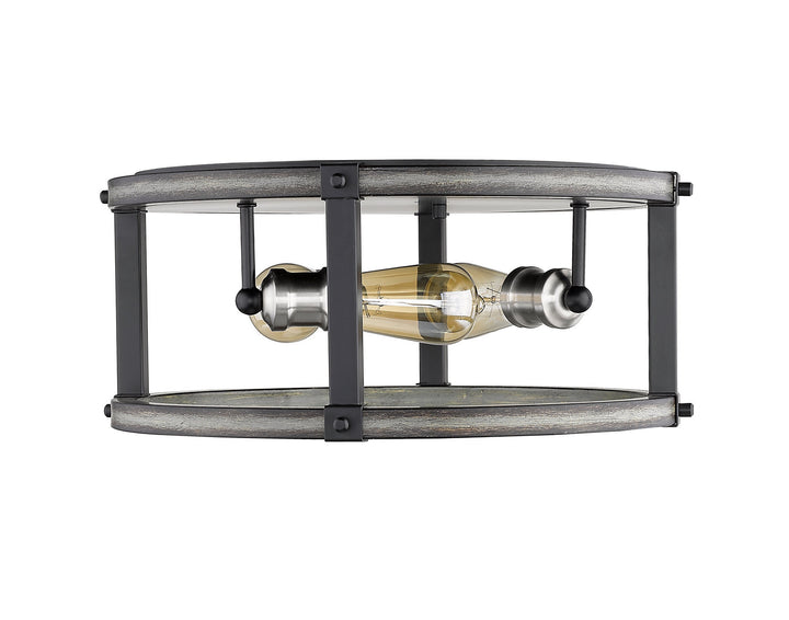 Z-Lite Kirkland 472F3R-ABB Ceiling Light - Ashen Barnboard