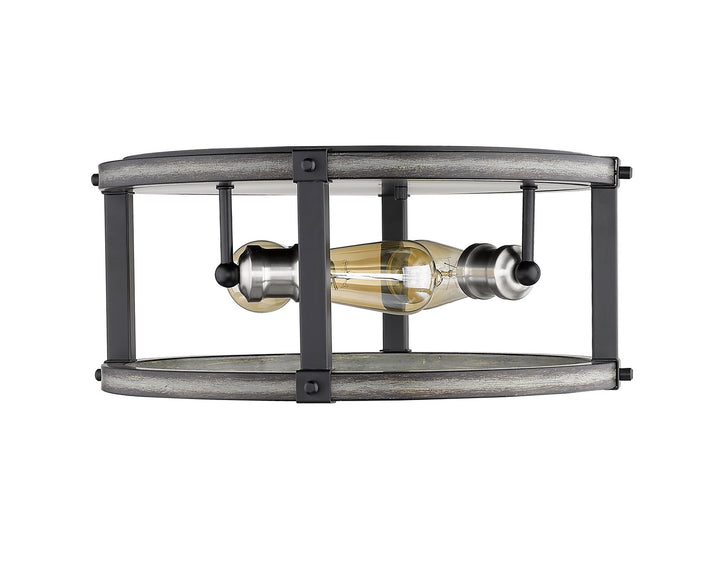 Z-Lite Kirkland 472F3R-ABB Ceiling Light - Ashen Barnboard
